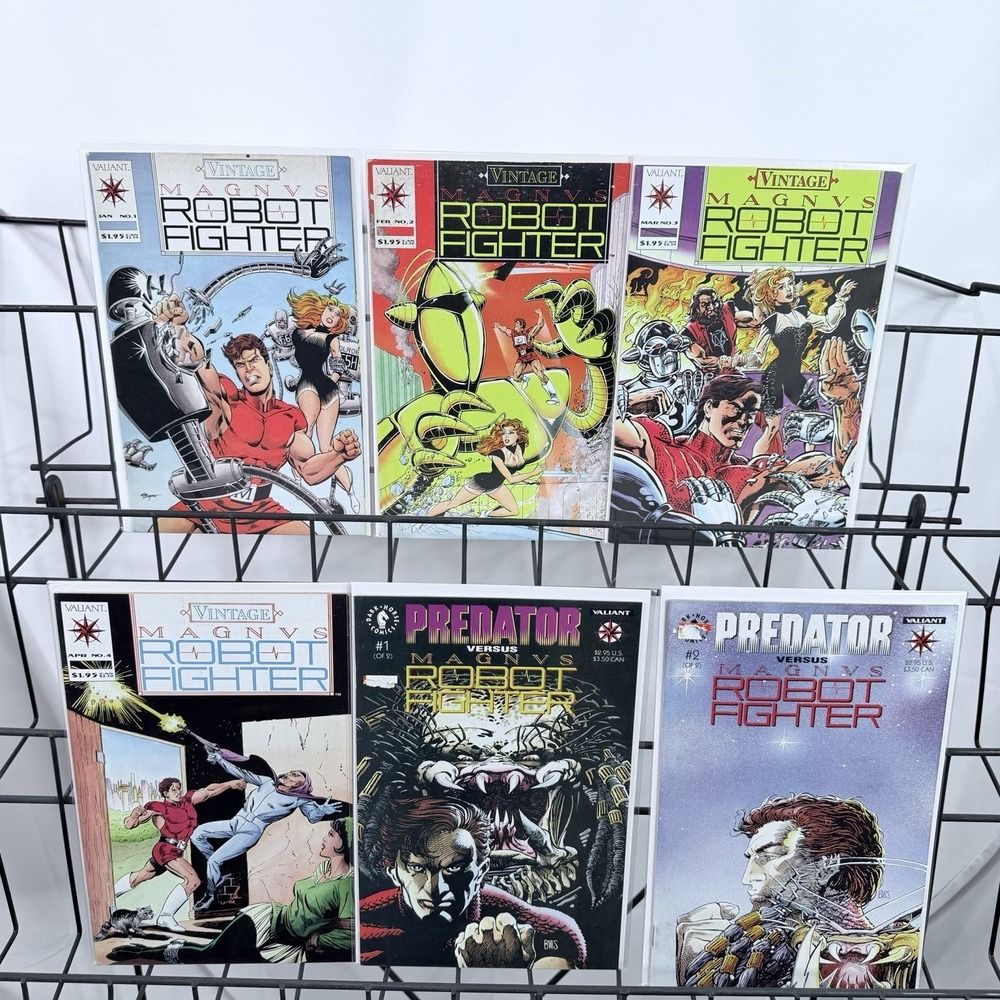 Vintage Magnus Robot Fighter 1-4 & Magnus Predator 1-2 lot Dark‎ Horse Valiant